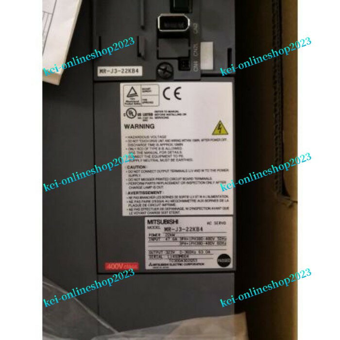【新品★適格請求書★税込】MITSUBISHI 三菱電機 MR-J3-22KB4 ACサーボ◆【6ヶ月保証】