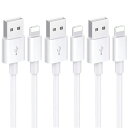 【2023新版 MFI認証】iPhone 充電ケーブル 純正 2M 3本セット 急速充電 高速データ転送 断線防止 アイホン 充電ケーブル 高耐久 for iP...