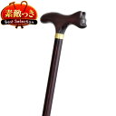 【国産木製ステッキ】 オークT型猫ハンドルステッキ・ワインレッドOT-33-WR.★ つえ プレゼント ギフト 贈り物 誕生日 シニア 高齢者 敬老の日 散歩 ...