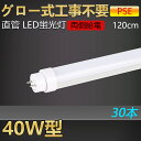 【送料無料 二年保証】30本 グロー式工事不要 led蛍光灯 40w形 直管 120cm led直管蛍光灯 led蛍光灯 40W型 40形 40型led キッチンライト おしゃれ ledライト led蛍光管 led 蛍光灯 直管型led 直管形led蛍光灯 ledベースライト ledランプ 両側給電 長寿命 高輝度 省エネ 20w