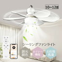LEDシーリングファンライト サーキュレーター シーリングライト 調光 調色 E26口金 天井照明 扇風機付き 無段階風量調節 dcモーター 正逆回転 シーリングファン 常夜灯 タイマー機能 空気循環 リモコン操作 音声操作 スマホ操作 インテリア照明 洗面所 物置き トイレ 玄関