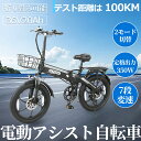 2025新登場 FLYFISH 免許不要 公道走行可能 20インチ 折りたたみ自転車 極太タイヤ防水 耐荷重150kg 男性 女性 おしゃれ 軽量 電動折り畳み...