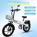 1年保証 FLYFISH免許必須 公道走行可能 フル電動自転車 500W 20インチ 折り畳み電動自転車 安い 軽量 マウンテンバイク 20インチ MTB ファ...