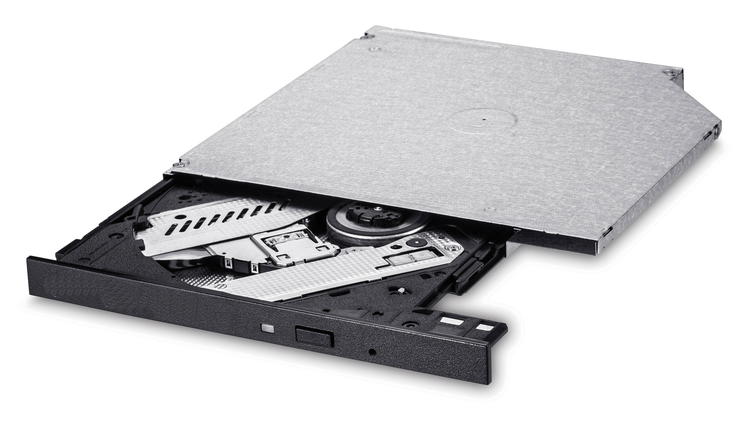 HLDS 内蔵用ウルトラスリムDVDマルチドライブ スリムラインSATA接続 トレイタイプ バルク品 ブラックベゼル 9.5mm厚 GUD1N