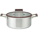 【16日2時まで★全品P5倍】2025 ギフト エムデザイン ラミーナ 両手鍋22cm MLA-22W|送料無料 結婚内祝い 出産内祝い お祝い お礼 お返し ...