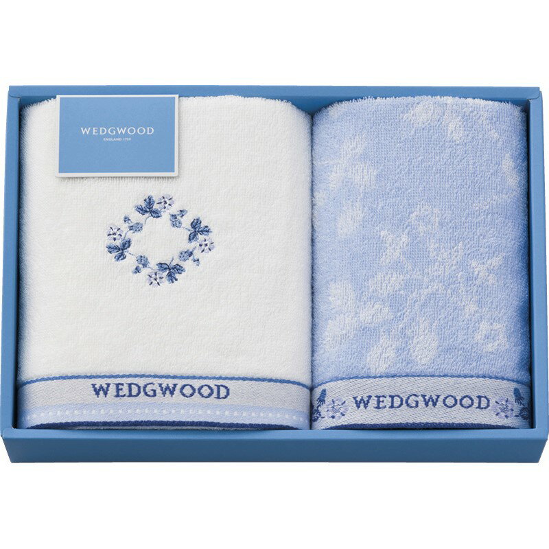 【30日限定★P5倍】タオル ギフト ウェッジウッド ワイルドストロベリーブルー フェイスタオル&ウォッシ..