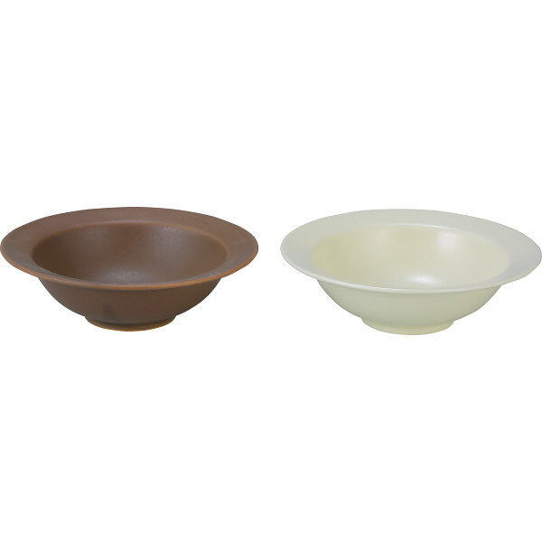 ギフト 内祝い 作山窯 SARA ペアボウル ホワイト＆ブラウン TSK9106｜送料無料 結婚内祝