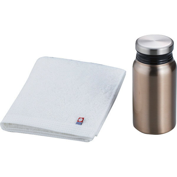 【20日20時から★最大P10倍】ギフト 内祝い リュクス リュクス リュクス サーモボトル&今治タオルセット ブロンズ 52838|結婚内祝い 出産内祝い お...