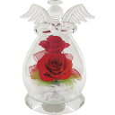 ギフト 内祝い ボトルフラワー 天使 2輪挿し・台座付 ワインレッド 1000063368|送料無料 結婚内祝い 出産内祝い お祝い お礼 お返し 引き出物 ご...