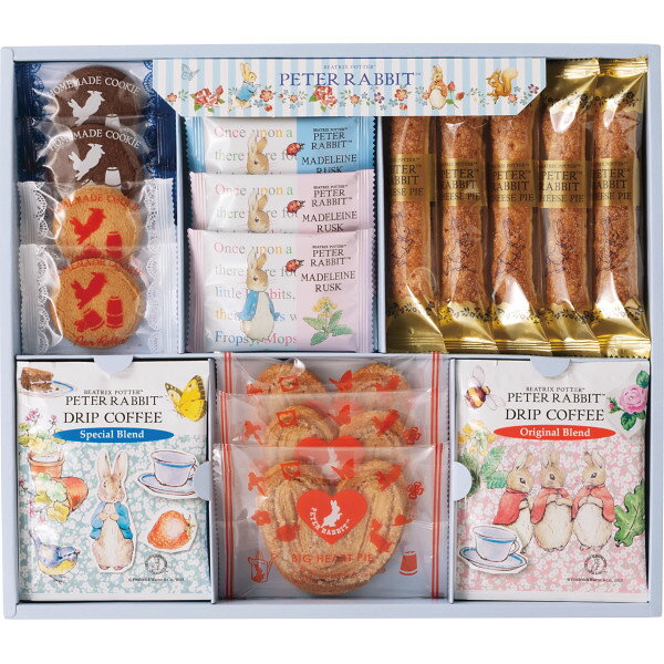 【1日限定★P2倍】スイーツ ギフト ピーターラビットTM コーヒー&スイーツギフト PSG-20N|結婚内祝い 出産内祝い お祝い お礼 お返し 引き出物 ご挨拶 快気祝い 香典返し 記念日 誕生日 お歳暮 2025