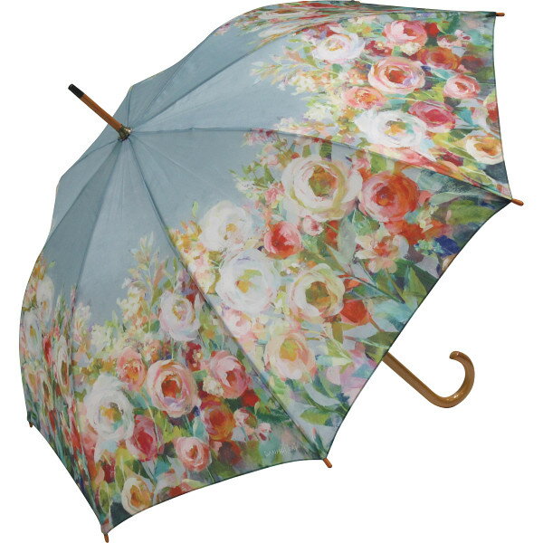 【マラソン限定★P5倍】ギフト 内祝い アーチストブルーム 木製ジャンプ傘 ジョイオブガーデン AB-02402｜結婚内祝い 出産内祝い お祝い お礼 お返し 引き出物 ご挨拶 快気祝い 香典返し 記念日 冬ギフト 寒中見舞い 2024