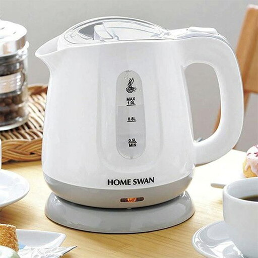 HOME SWAN 電気ケトル 1L ホワイト T4981889011348 電気ポット 湯沸し器 軽い 軽量 コンパクト 空焚き防止機能付き シンプル 可愛い キッチン家電 調理家電 中国製 HOME SWAN 電気ケトル 1L ホワイト T4981889011348 電気ポット 湯沸し器 軽い 軽量 コンパクト 空焚き防止機能付き シンプル 可愛い キッチン家電 調理家電 中国製