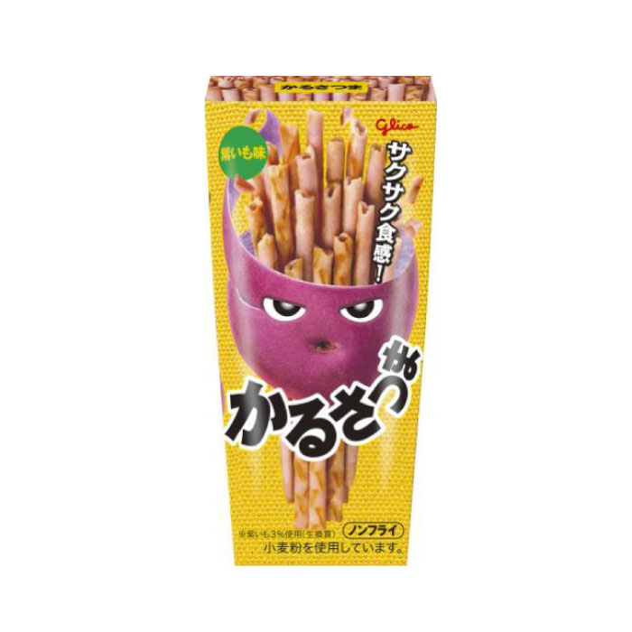 グリコ かるさつまいも 紫いも味 T4901005540101子供会 景品 お菓子 おやつ 子供会 おとな買い まとめ買い さつまいものサムネイル