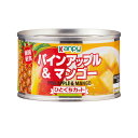 加藤産業 カンピー パインアップル&マンゴー 227g缶 T-4901401204874 缶詰 フルーツミックス 南国フルーツ 常温保存 ひとくちカット パイン缶 マンゴー缶 お菓子作り デザート トッピング 非常食