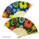 モダン 花柄扇子 21cm T4535792293805 モダン 花柄扇子 21cm レディース 布タイプ 軽量 涼しい 夏 おしゃれ 使いやすい プレゼント ...