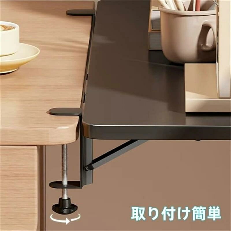 デスクエクステンダー キーボードトレイ アームレスト デスク拡張 肘置き板 拡張ボード 拡張机 デスク..