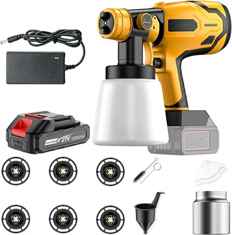 【2025新登場強化版】コードレススプレーガン 充電式 電動スプレーガン マキタ18Vバッテリー対応 バッ..