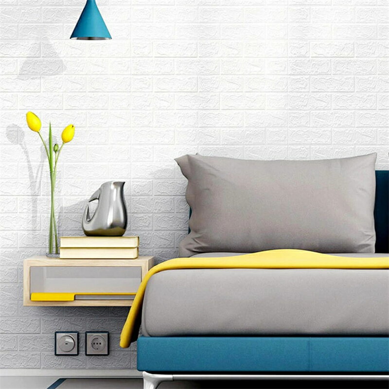 送料無料 壁紙シール 3D 超大判 レンガ調 幅70cm全長20m 3D壁紙 防音シート クッションシート 大判ウォールステッカー 自己粘着 DIY カット可能 断熱 防水 防音 無毒 無臭 壁材 人気製品 楽天海外通販