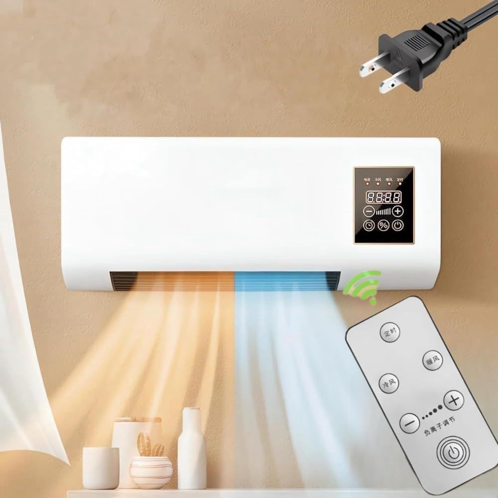 冷暖両用移動式小型エアコン ミニ冷暖房エアコン 1800W 自然風/暖風機能 除湿機能 6時間切タイマー 移動可能 低騷音 操作簡単 工事不要 夏と冬の両用 リモコン付き【2025新品登場】