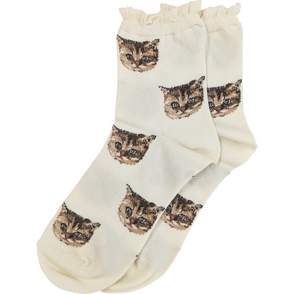 ポール&ジョー レディースソックス ヌネットフェイス総柄 靴下 プレゼント ギフト 贈り物 お祝い 誕生日 母の日