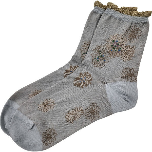 ポール&ジョー レディースソックス クリザンテーム柄 靴下 プレゼント ギフト 贈り物 お祝い 誕生日 母の日