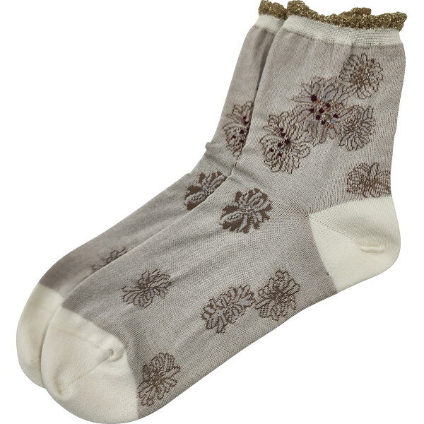 ポール&ジョー レディースソックス クリザンテーム柄 靴下 プレゼント ギフト 贈り物 お祝い 誕生日 母の日