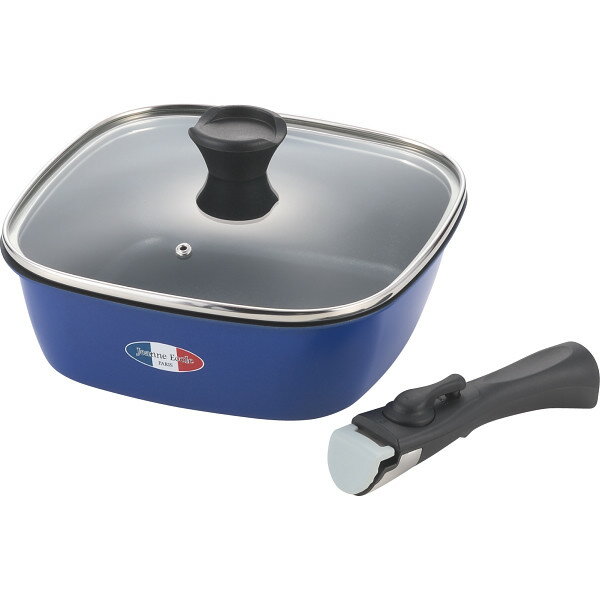 ジャンヌ・エコール 着脱ハンドル角型深鍋(24cm) 鍋 調理器具 キッチン用品 母の日 ギフト プレゼント 贈り物