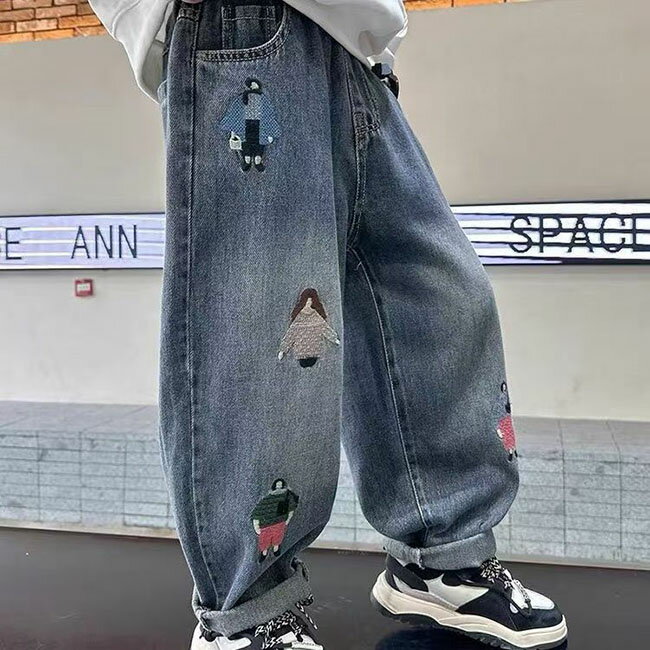 デニムパンツ| キッズ ベビー 子供 子供服 キッズ服 子供 男の子 ボーイズ 秋服 秋物 春 冬 パンツ ズ..