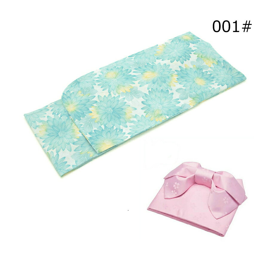 ジュニア 女の子 浴衣・作り帯 浴衣セット 2点セット 子供 ゆかた 作り帯付き 140c...
