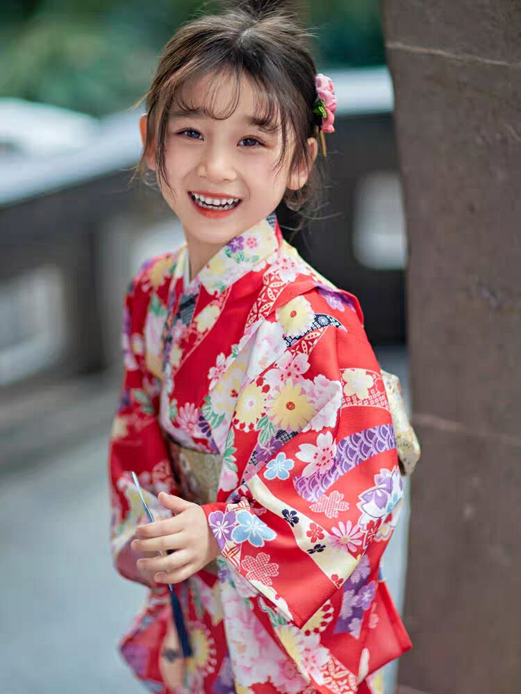 子供 キッズ 着物 女の子 2点 セット 端午の節句 七五三 和服 衣装 フォーマル お正月 出産祝い ギフト 結婚式 誕生日 記念日 90 100 110 120 130 140 150 160cm 着物+作り帯 ジュニア 2点セット 着物セット 作り帯付き 2