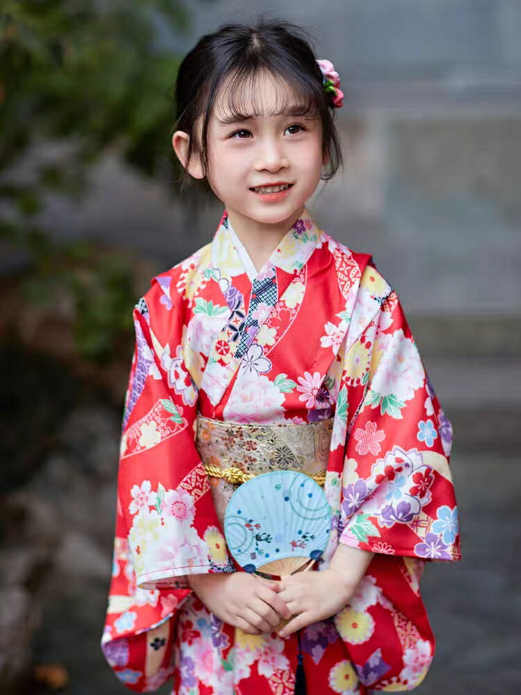 子供 キッズ 着物 女の子 2点 セット 端午の節句 七五三 和服 衣装 フォーマル お正月 出産祝い ギフト 結婚式 誕生日 記念日 90 100 110 120 130 140 150 160cm 着物+作り帯 ジュニア 2点セット 着物セット 作り帯付き 3