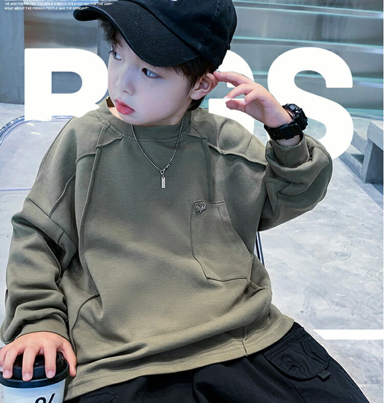 乐天商城 - 【送料無料】 春 秋 冬 トレーナー スウェット ボーイズ トップス ゆったり 可愛い 子供服 子供 トレーナー 男の子 学生 ファッション ストリート キッズ Tシャツ カットソー ジュニア ダンス 120 130 140 150 cm 160cm 170cm 毛玉起きにくい かっこいい