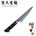 梵天雲龍 包丁 骨透き 片刃 右利き用 150mm 越前打刃物 63層ダマスカス VG10 BU-1131