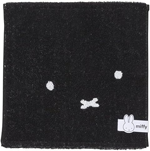 【11月20日20時〜25日まで ポイント最大10倍】丸眞 ハンドタオル ブラックミッフィー miffy キャラクター 綿100％ シンプル おしゃれ かわいい プレゼント ギフト