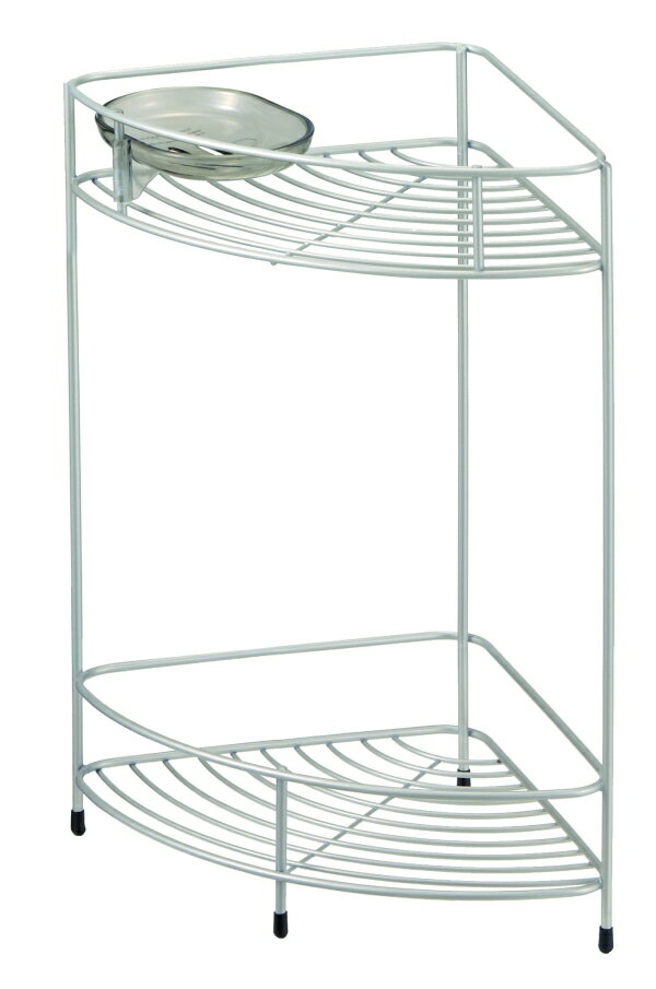 アスベル ASVEL N・Wコート コーナーラック 2段 石けん皿付 4974908701900 洗面 ラック バス 風呂 浴用収納