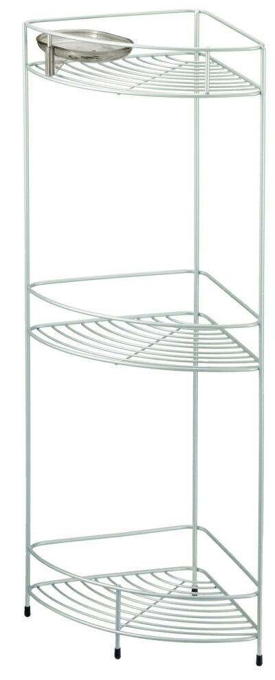 アスベル ASVEL N・Wコート コーナーラック 3段 石けん皿付 4974908702006 洗面 ラック バス 風呂 浴用収納