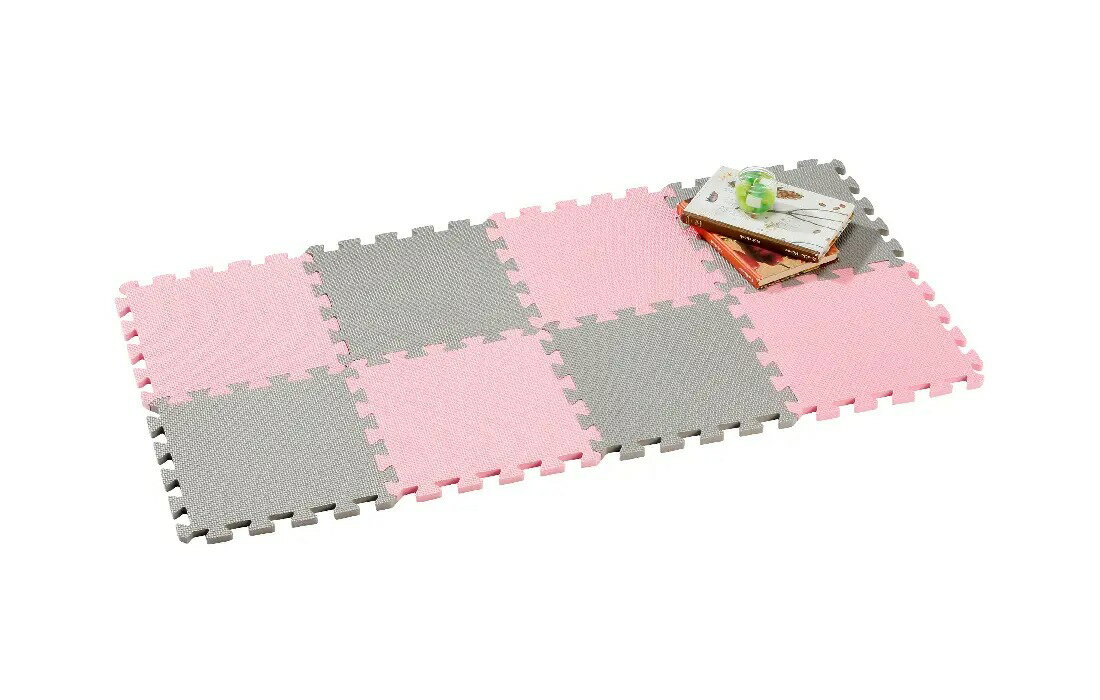 【11月20日20時～25日まで ポイント最大10倍】シービージャパン やわらかジョイントカラーマット8枚組ストロベリー ジョイントマット インテリアマット 子ども部屋 防音 衝撃吸収 ペット