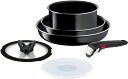 【5月3日〜5月6日23時59分まで 最大ポイント7倍】ティファール T-fal 鍋 フライパン 6点セット インジニオ・ネオ ハードチタニウム・インテンス セ...
