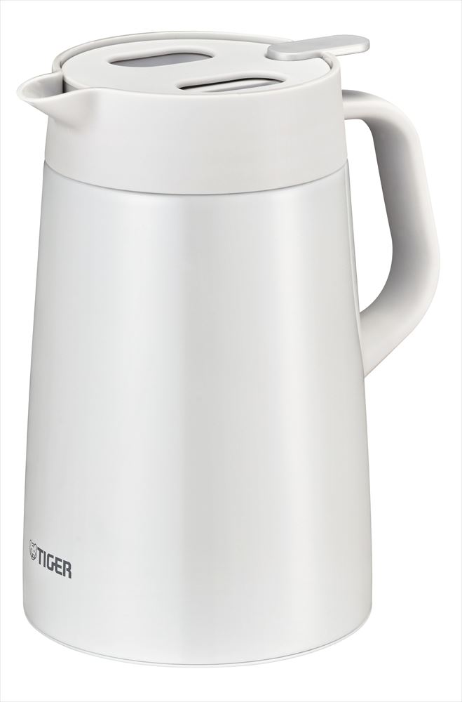 ステンレスポット 1.2L WH 4904710427149 タイガー魔法瓶 ポット 広口設計 ワンタッチ着脱 真空断熱 汚れがつきにくい 臭いがつきにくいホワイト