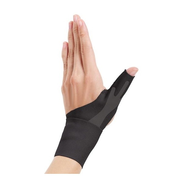 アルファックス お医者さんの手首サポーター左手 M BK 腱鞘炎 手首 サポーター 親指 付け根 左手用 メッシュ 手首サポーター 手首が痛い 使いすぎ ばね指 ラップタイプ ワンタッチ 関節 お医者さんシリーズ 手首サポート 固定 簡単装着