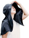 アルファックス UVプロテクトフレアハット シャイン ブラック(4)