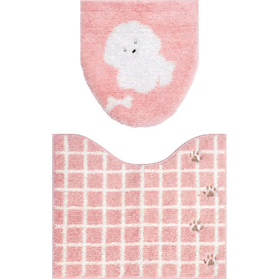 【11月20日20時～25日まで ポイント最大10倍】オカトー SOPO トイレ2点セット コイラ トイレ用品 インテリア 北欧風 便座フタカバー トイレマット おしゃれ かわいい U型対応 O型対応 暖房洗浄タイプ対応 吸着シート ふんわり 柔らかい