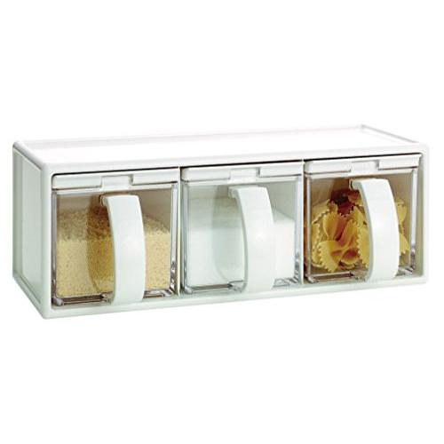 アスベル Nフォルマ調味料ケース C3 ホワイト キッチン用品 キッチン小物 キッチン収納 シンプル 調味料入れ 使いやすい