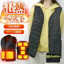 2025最新進化版 電熱 ベスト 日本製ヒーター ベスト USB充電式 7つヒーター サイズ調節可能 3段階の温度制御 前後独立温度設定 保温 防寒 大雪対策 ...