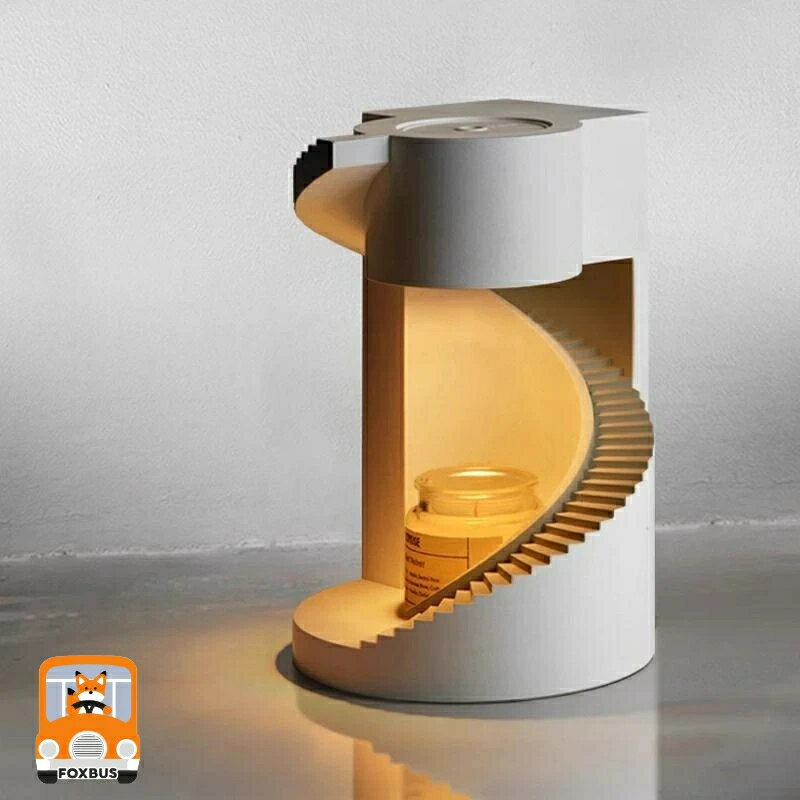 スパイラル 階段 形 アロマ ランプ ろうそく キャンドルウォーマー　メルト オフセンチ 寝室 ムード ラ..