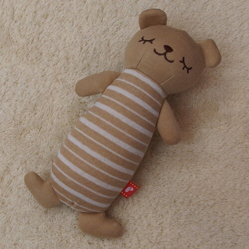 ポンポリース　PeePeeTOY　フェアオーガニック　おやすみアニマル　ボーダー　【おもちゃ】【犬猫用品】【ぬいぐるみ】のサムネイル