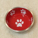 プラッツ マジェスティックボウル S チェリーレッド 【犬の食器】【犬用品】