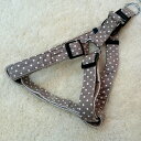 【訳あり商品】 ヤマヒサ タット ドットハーネス M ブラウン 【中型犬用胴輪】【犬用品】【カラー】【アウトレット】