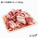 国産 九州産 豚バラ角煮用ブロック 約1kg 冷凍 豚肉 角煮 カレー 豚バラ ブロック 豚バラ肉 焼肉