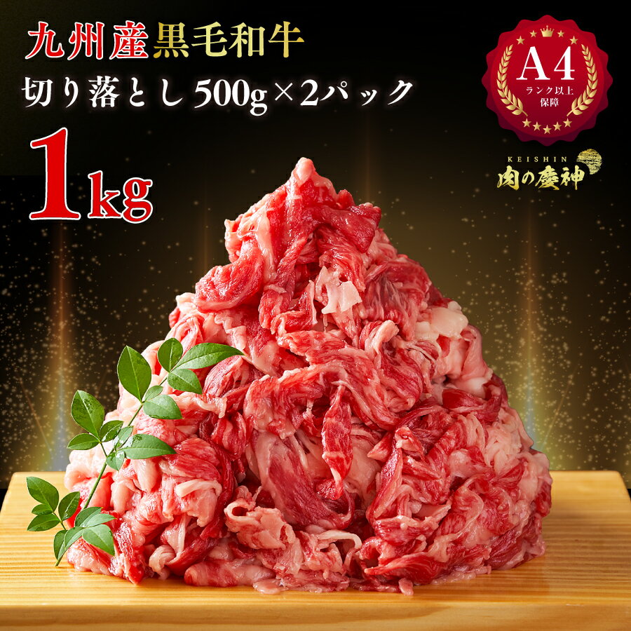 A4 ランク 以上保障 和牛 切り落とし 九州和牛 爆盛り 1kg ( 500g × 2パック ) 送料無料 ※北海道 ・ 沖縄のぞく 母の日 ギフト 母 へ ..